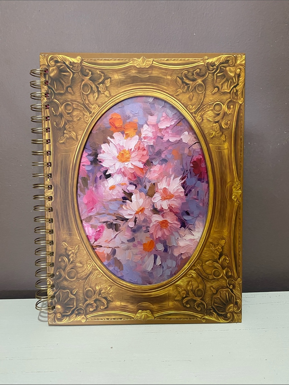 Oil Painting Spiral-Bound Blank Sketchbook with White Pages